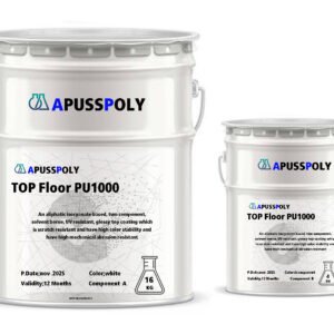 TOP Floor PU1000 توب فلور PU 1000 هو طلاء ملون من مركبين. يستند في تركيبته علي الاليفاتيك بوليوريثان مما يجعله مثاليا للاستخدامات الخارجية.