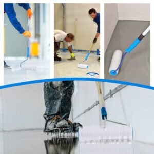 رول مسنن الرول المسنن للإيبوكسي (Notched Roller Epoxy) هو أداة أساسية تُستخدم في توزيع وتسوية الإيبوكسي على الأسطح، خاصةً عند تطبيق الطلاءات الذاتية التسوية (Self-Leveling Epoxy).